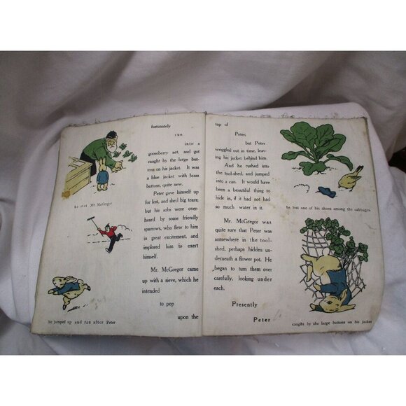 Peter Rabbit1908 Hurst & Co, Limp Cloth books Children's books, Antique cloth - Picture 5 of 10